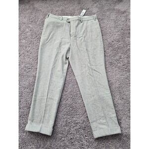 Express Pants Men's 36x32 Gray Straight High Rise Tapered‎ Cropped Casual NEW